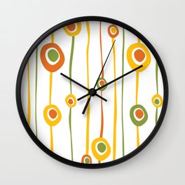 Abstract colored pattern design Wall Clock