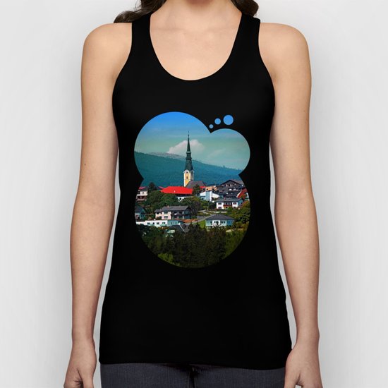 A village in autumn season Unisex Tank Top