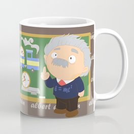 Albert Einstein Coffee Mug | Children, Vector, Digital, Illustration 