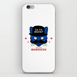 French Cat iPhone Skin
