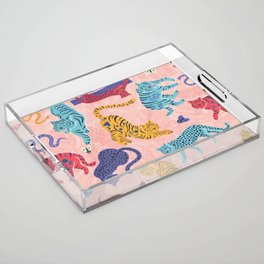 Here Little Kitty - Tigers and Leopards Acrylic Tray