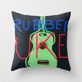 Uke Box 59 - Rubber Uke Throw Pillow