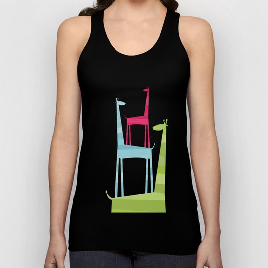 Giraffe Trio Unisex Tank Top