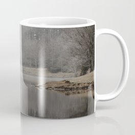 misty morning on the lake Mug