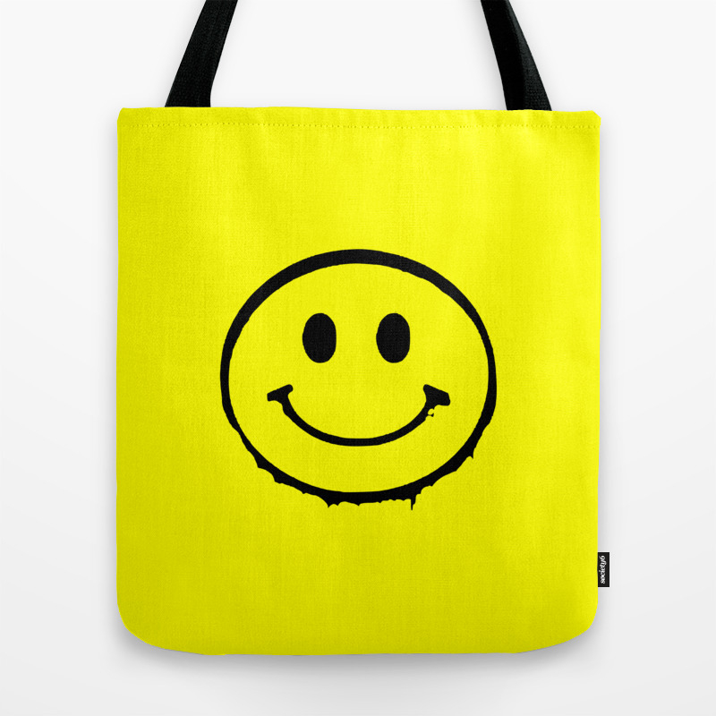 smiley face bag