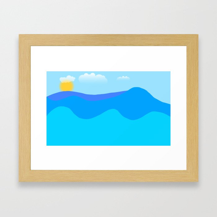 Abstract Ocean Framed Art Print