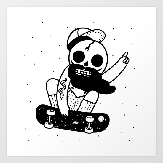Universe grab Art Print