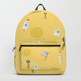 Mission to Moon Backpack | Rocket, America, Moon, Fakenews, Graphicdesign, Americafirst, Missontomoon, Spaceshuttle, Astronaut, Outerspace 