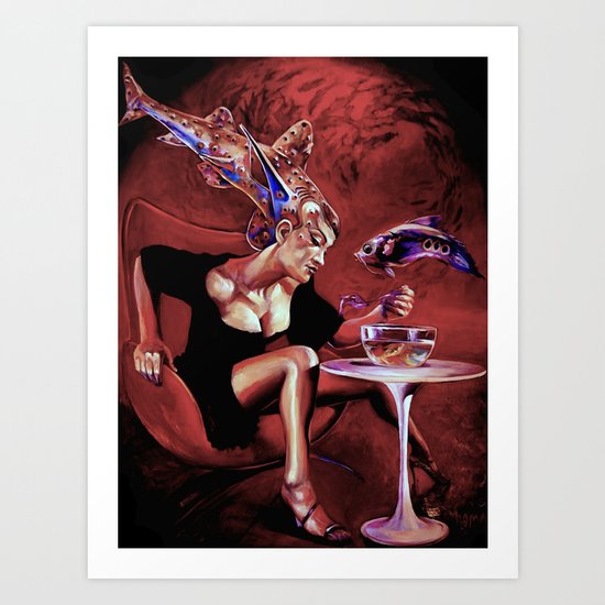 Fishwoman Art Print