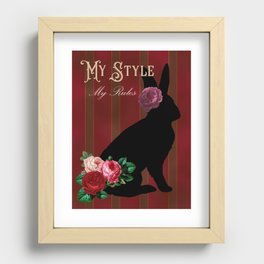 My Style My Rules (Hare) Recessed Framed Print