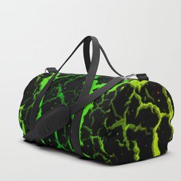 Cracked Space Lava - Lime/Green Duffle Bag