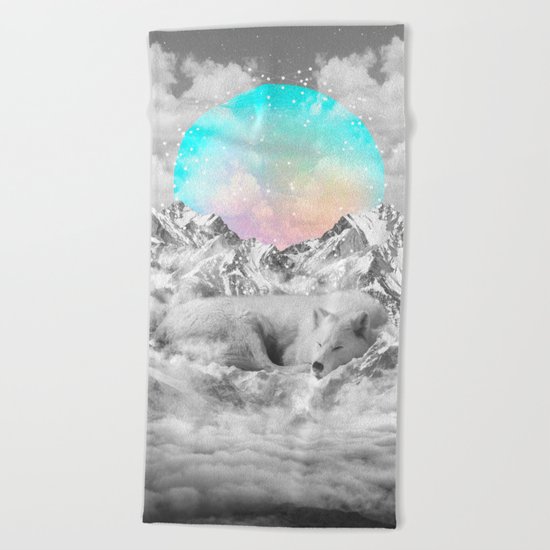 Put Your Thoughts To Sleep Beach Towel