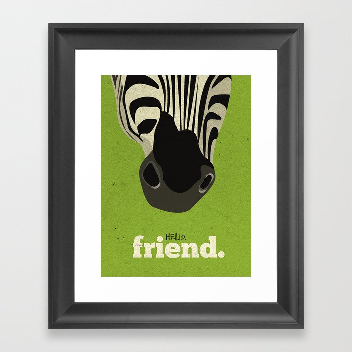 Hello, Friend Framed Art Print