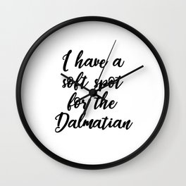 Dalmatian Wall Clock