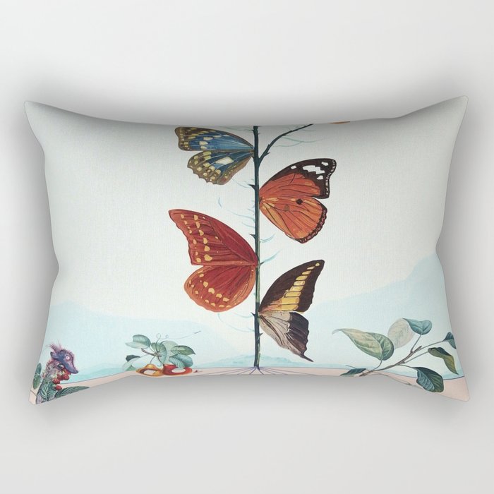 Flordali The Butterfly Rose Rectangular Pillow