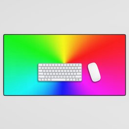 Rainbow Color Wheel Desk Mat