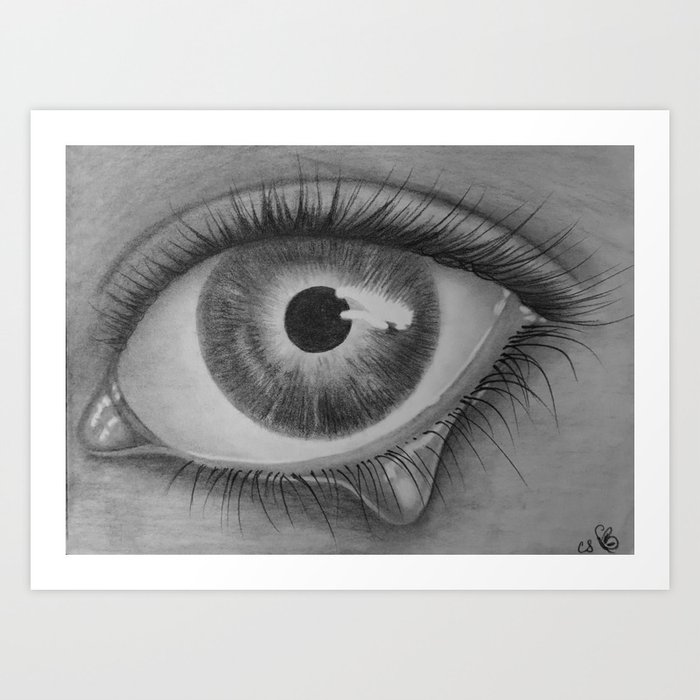 sad sketches eyes