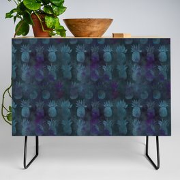 Dark Pineapple Batik Pattern Credenza