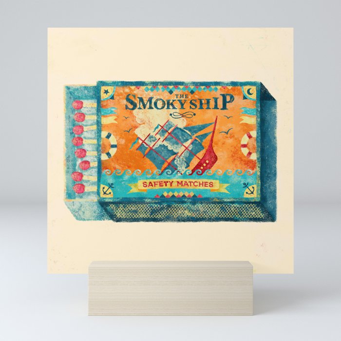THE SMOKY SHIP Mini Art Print