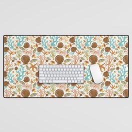 Coral la la Desk Mat