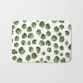 Little Forest Bath Mat | Nature, Botanical, Biology, Science, Woods, Camping, Watercolor, Hunting, Forest, Painting 