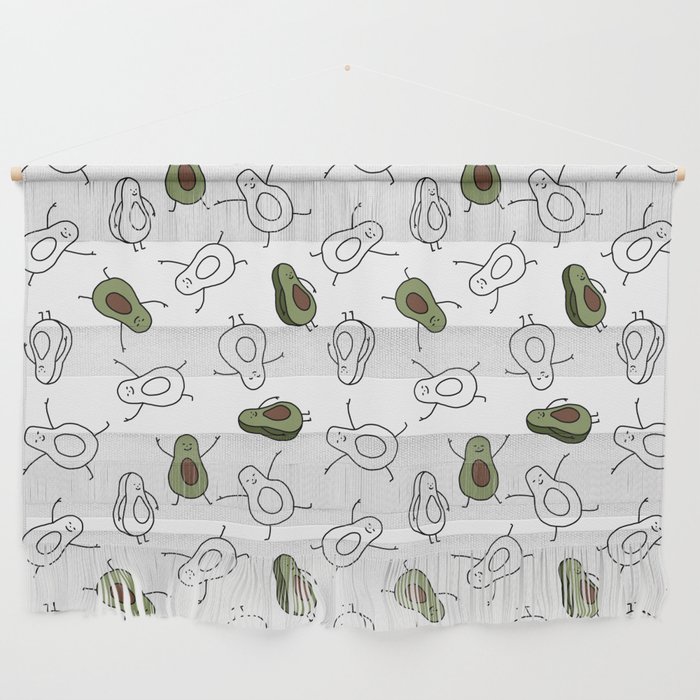 Fun foodies avocados 6 Wall Hanging