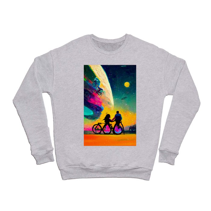 a bicycle in nowhere. Crewneck Sweatshirt