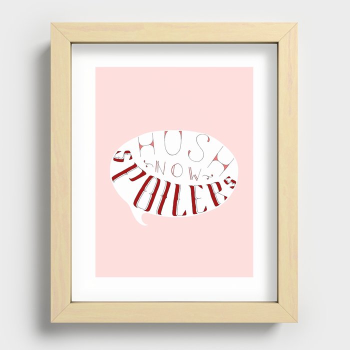 Hush Now. Recessed Framed Print