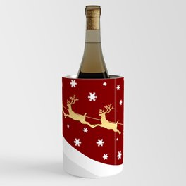 Red Christmas Santa Claus Wine Chiller