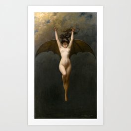 The Bat-Woman, by Albert Joseph Pénot Art Print