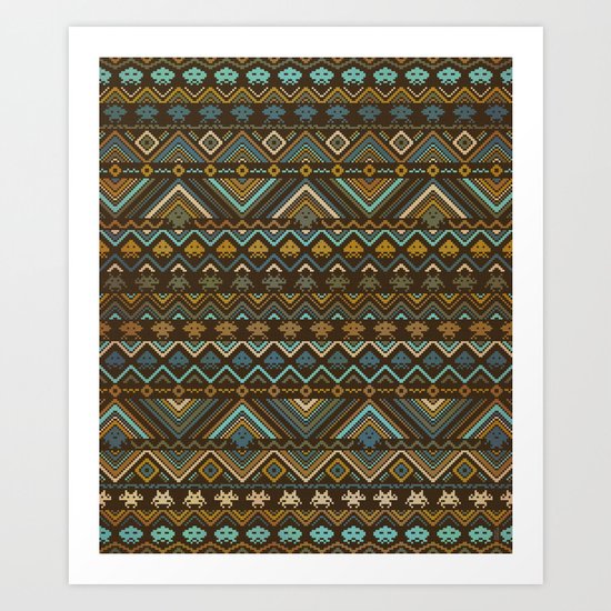 indians versus aliens Art Print
