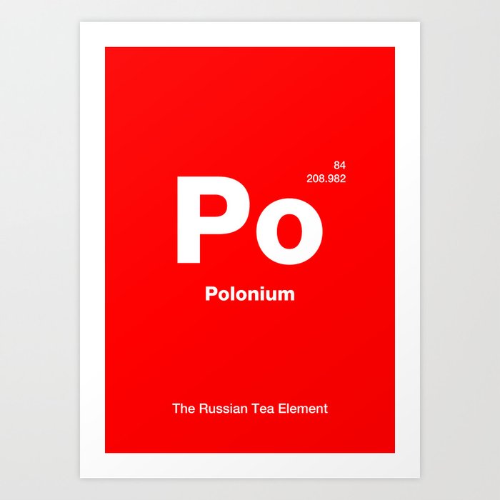 Polonium Art Print