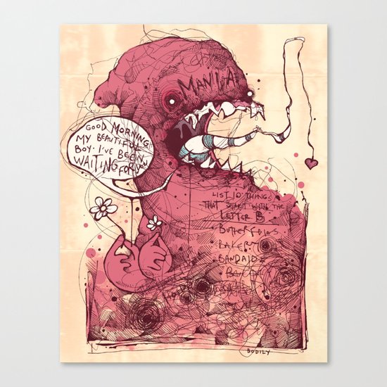Manic morning Canvas Print