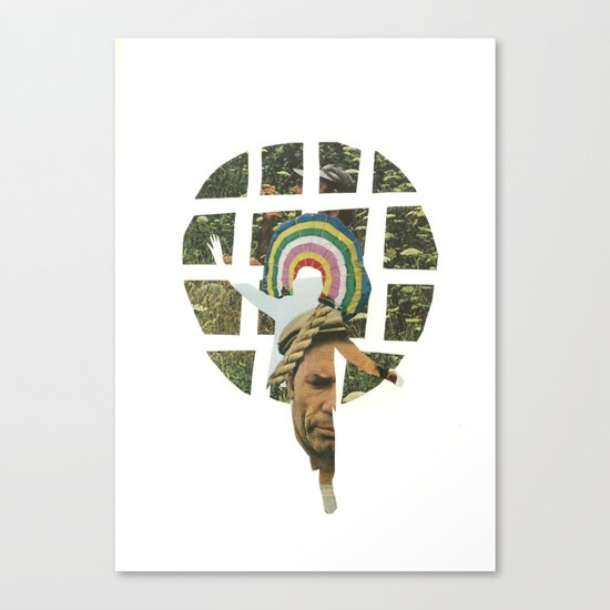 the lonely indian Canvas Print