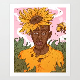 Flower Boy Art Prints For Any Decor Style Society6