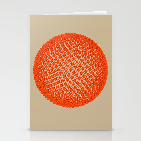 Fibo Orb (red) Stationery Cards