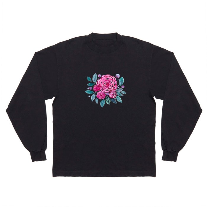 Spring roses bouquet - pink  Long Sleeve T Shirt