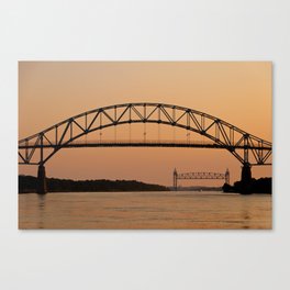 Bourne Bridge/Cape Cod Canal Canvas Print