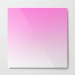 Pink Light Ombre Metal Print