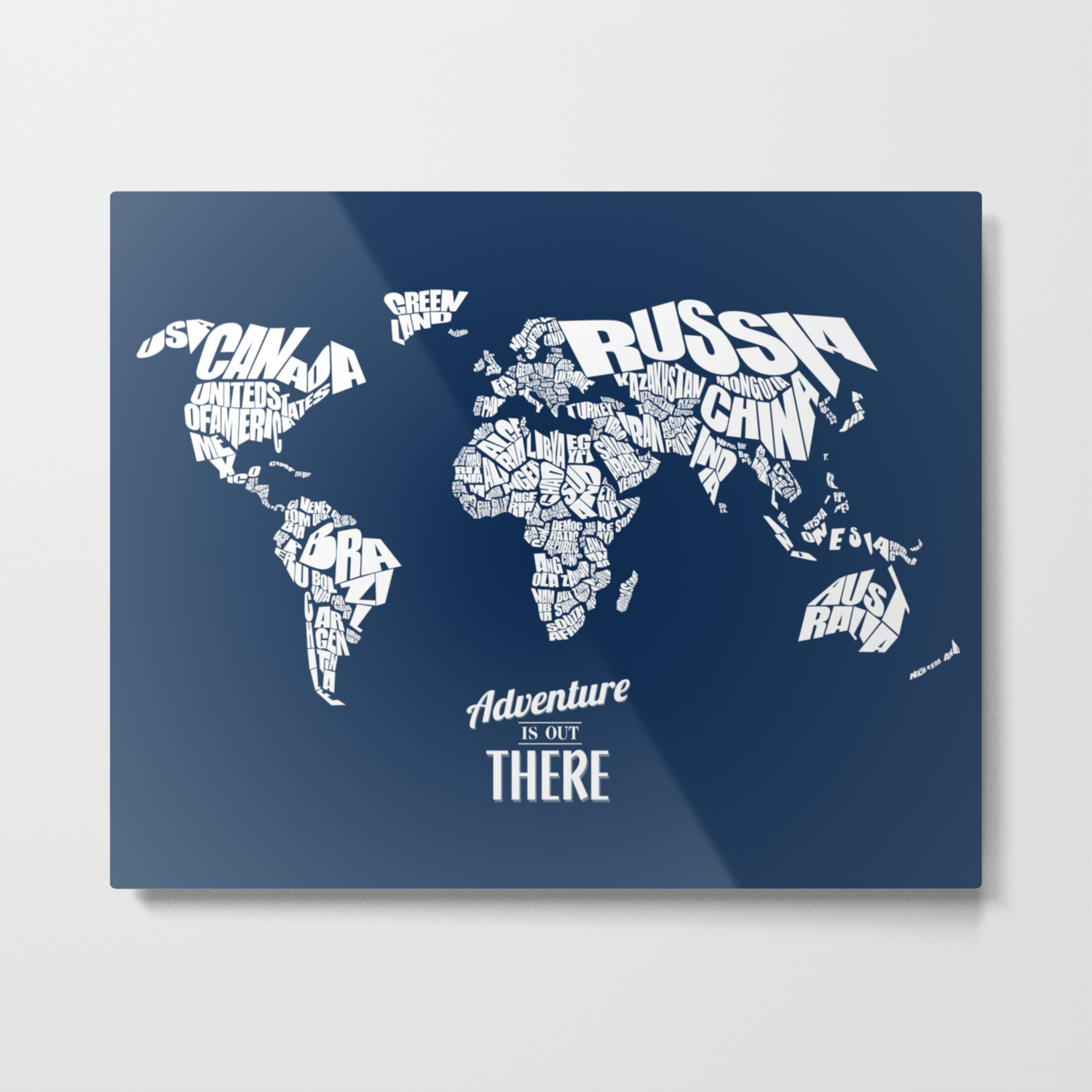 the word travel on a map