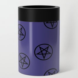 Pentacle on Purple Can Cooler