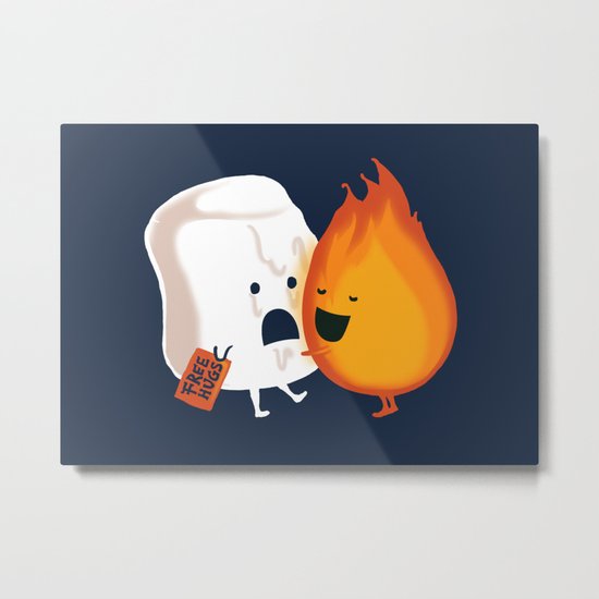 Friendly Fire Metal Print
