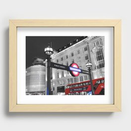 Picadilly Tube Recessed Framed Print