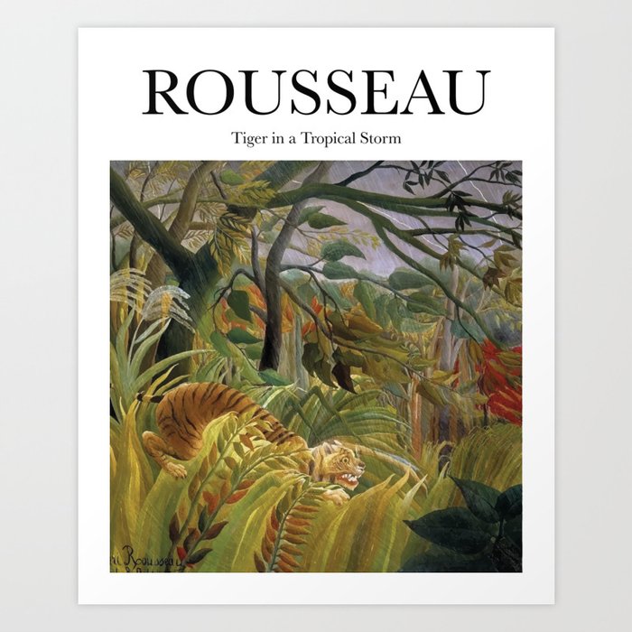 Rousseau - Tiger in a Tropical Storm Art Print