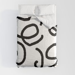 Abstract hand drawn lines Comforter
