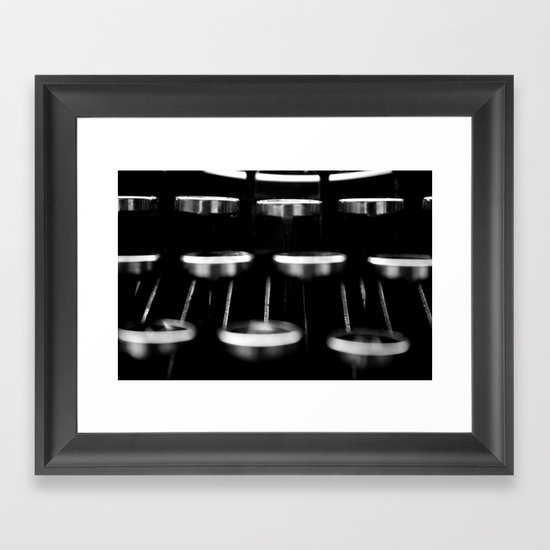 Vintage Typewriter #1 Framed Art Print