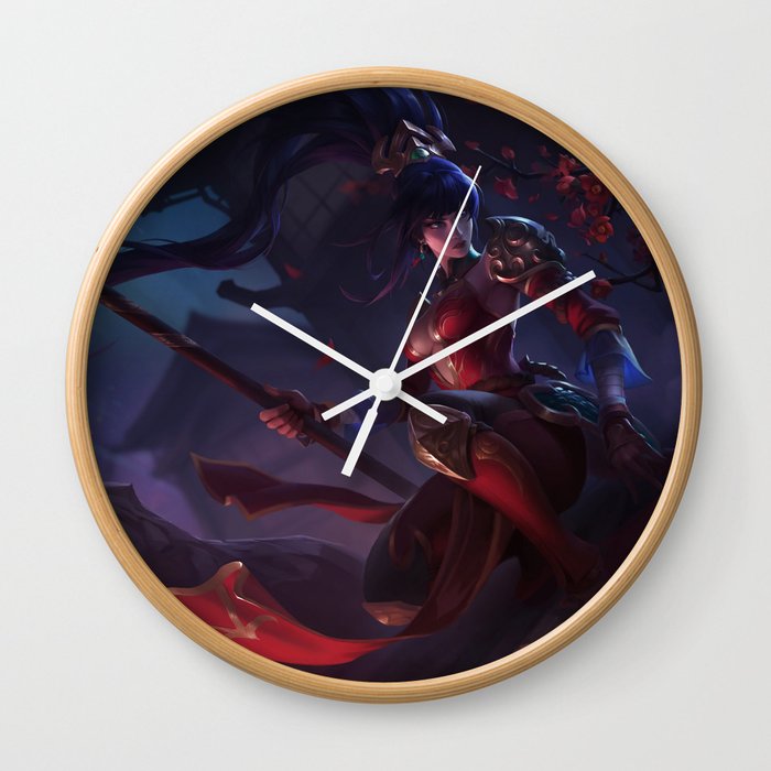 Warring Kingdoms Nidalee League Of Legends Wall Clock By Amumus
