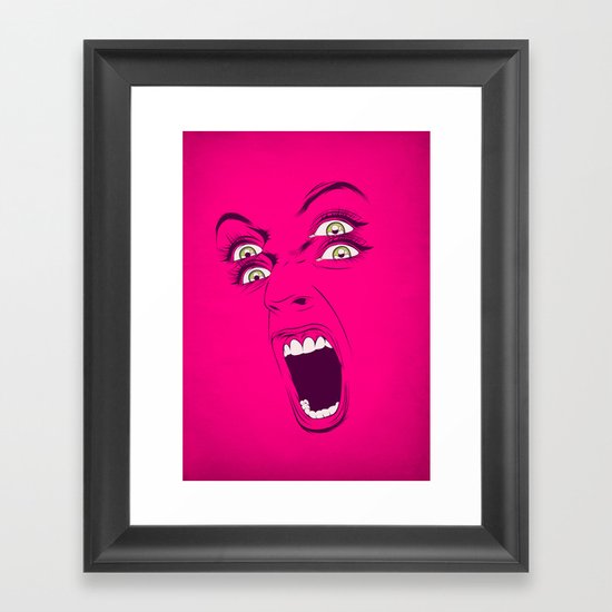 M. Framed Art Print
