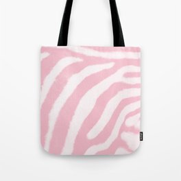 Pastel pink zebra print Tote Bag