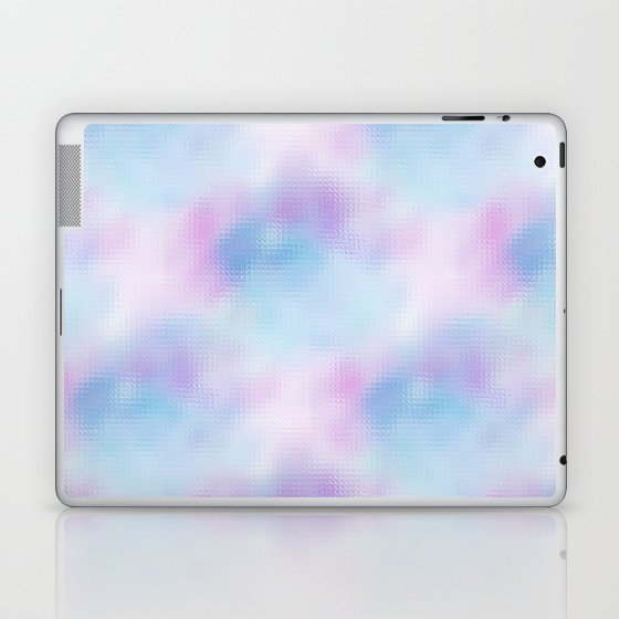 Pink Blue Iridescent Pattern Laptop & iPad Skin